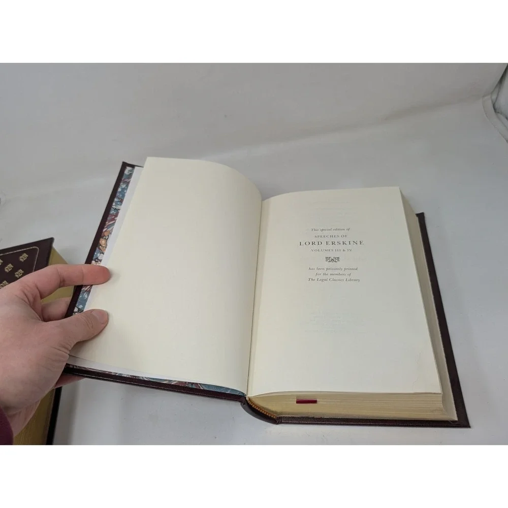 Erskine's Speeches Vol 1, 2, 3, & 4‎ Special Editions Legal Classic Library 1984